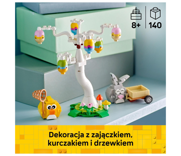 LEGO ICONIC 40808 Poszukiwanie pisanek z zajączkiem i kurczaczkie - 1473437 - zdjęcie 7